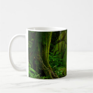 Caneca De Café Selva do Nepal com selva de rios, floresta, terra,