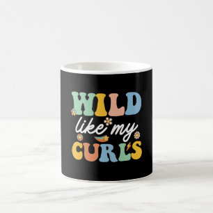 Caneca De Café Selvagem Como Meus Caracóis Cabelo Crespo Groovy