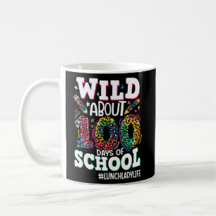 Caneca De Café Selvagem De Cerca De 100 Dias De Almoço De Leopard