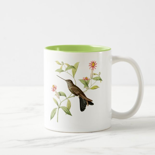 caneca de café selvagem do pássaro do colibri (Direita)