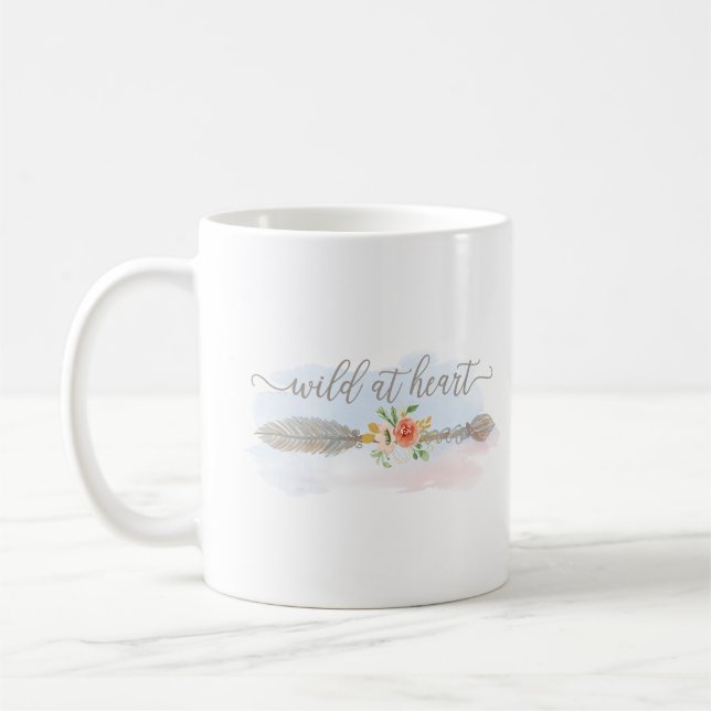 Caneca De Café Selvagem No Coração (Esquerda)