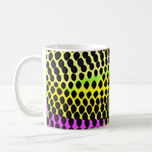 Caneca De Café "Selvagem Vibrante" Abstrato Impressão