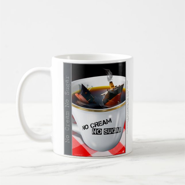 Caneca De Café Sem açúcar de nata (Esquerda)