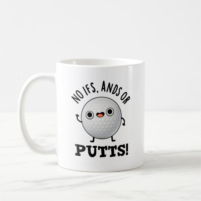 Caneca De Café Sem Andes Ifs Ou Ponha Um Golfe Engraçado (Esquerda)