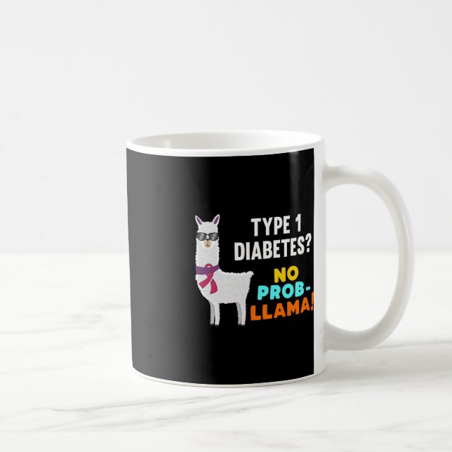Caneca De Café Sem Awarenes Prob-Lama T1D Tipo 1 (Direita)