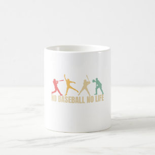 Caneca De Café Sem Beisebol Sem Vida Beisebol Divertido