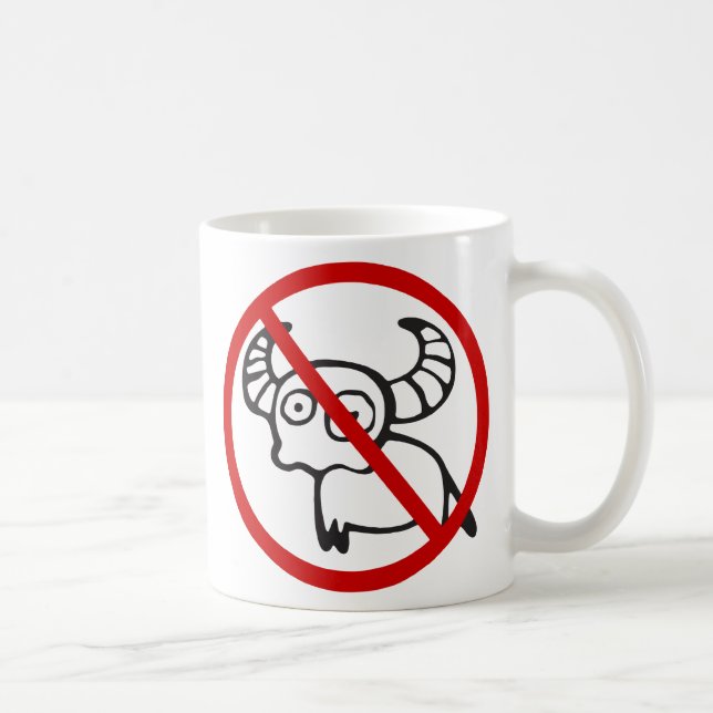 Caneca De Café SEM Búfalo ⚠ Sinal Tailandês Funny Asiático ⚠ (Direita)
