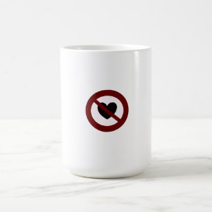 Caneca De Café Sem cardíaco cardíaco