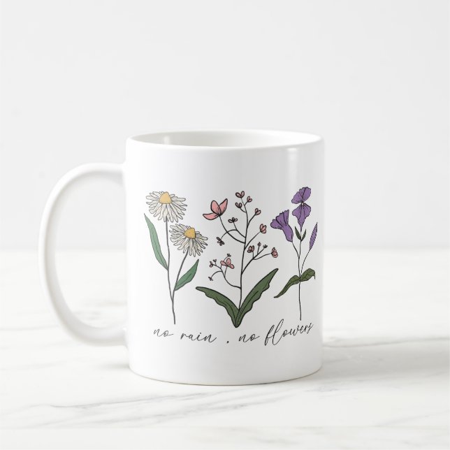 Caneca De Café Sem Chuva Sem Flores (Esquerda)