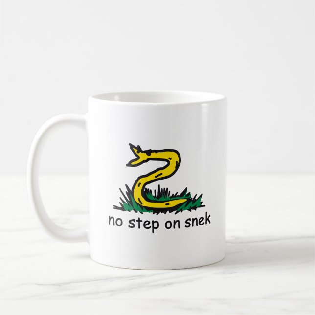 Caneca De Café Sem degraus em memes de névoa Gadsden parody SnekR (Esquerda)