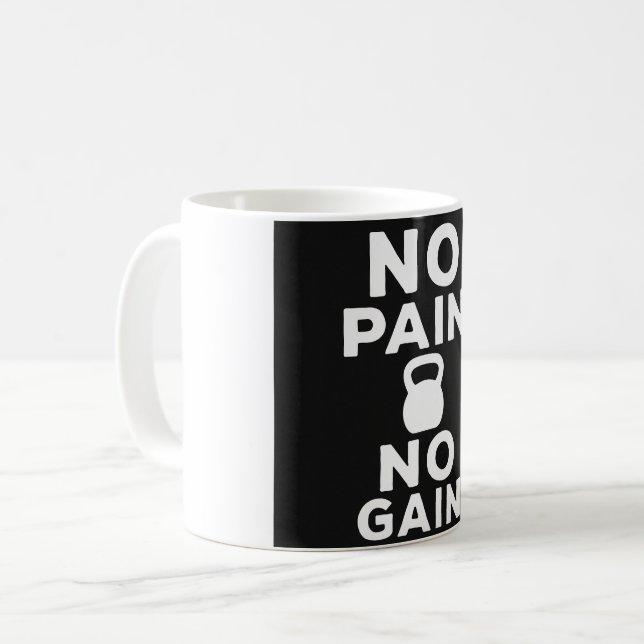 Caneca De Café Sem Dor Sem Ganho - Gym (Frente Esquerda)