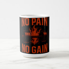 Caneca De Café Sem Dor, Sem Ganho – Motivação Clássica de Academi