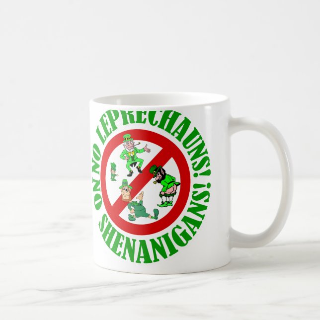 Caneca De Café Sem duendes, sem xenaniges (Direita)