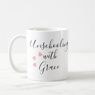 Caneca De Café Sem escolaridade Mãe Grace Hearts