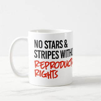 Caneca De Café Sem estrelas e faixas sem direitos reprodutivos