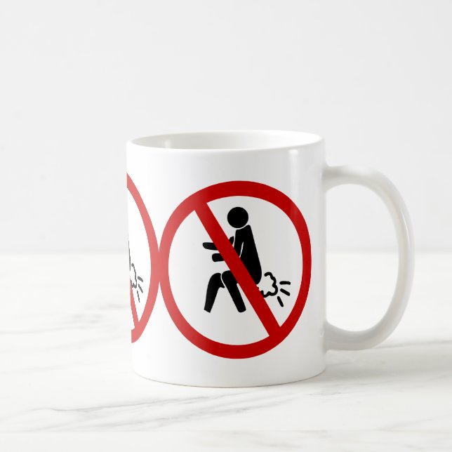 Caneca De Café SEM Fartura ⚠ Sinal De Banheiro Tailandês Engraçad (Direita)