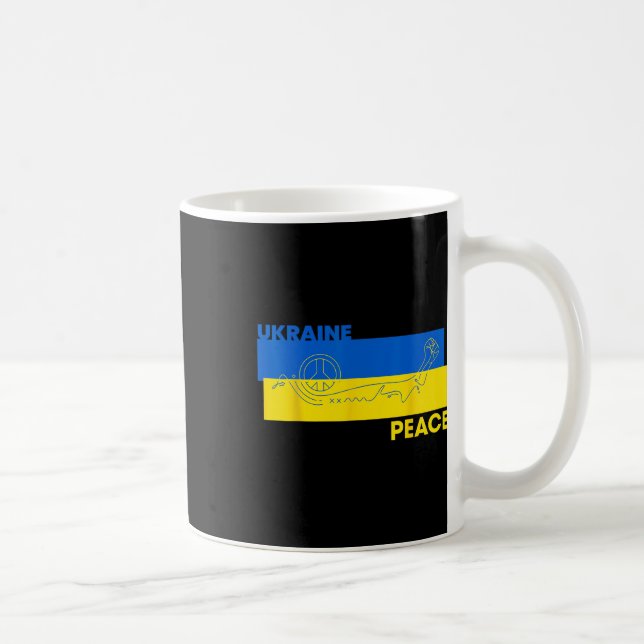Caneca De Café Sem Guerra - Designs Para o Movimento da Paz 4  (Direita)