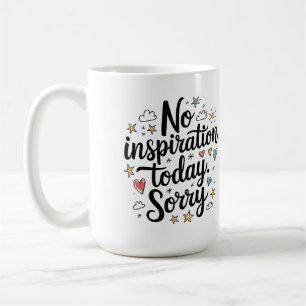 Caneca De Café Sem Inspiração Hoje – Design Divertido e Colorido