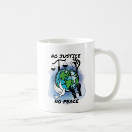Caneca De Café Sem Justiça Sem Paz