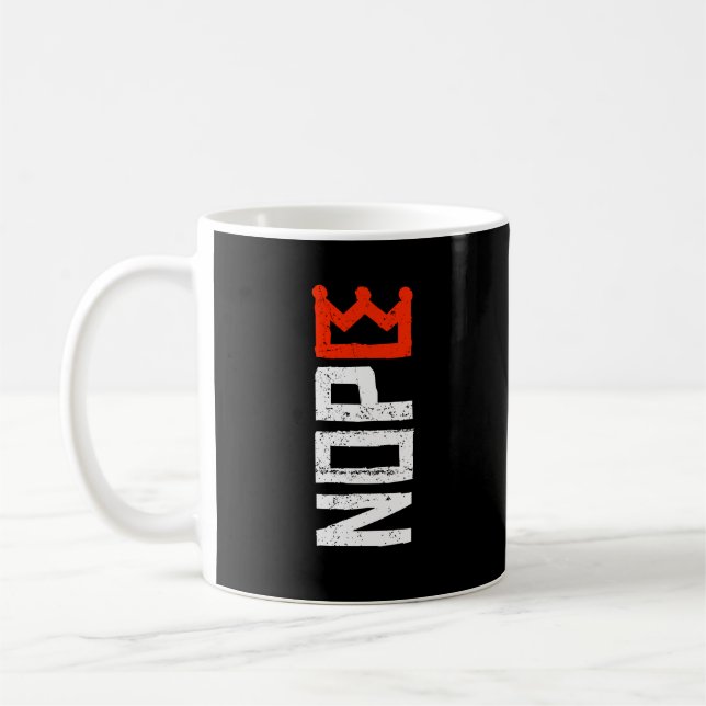 Caneca De Café Sem Kings Sem Texto de Protesto Assinar Texto Negr (Esquerda)