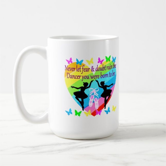 CANECA DE CAFÉ SEM MEDO, SONHOS DE DANÇADOR DE FÉ (Esquerda)