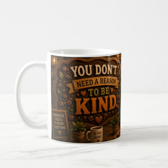 Caneca De Café Sem Motivo Para Ser Gentil (Esquerda)