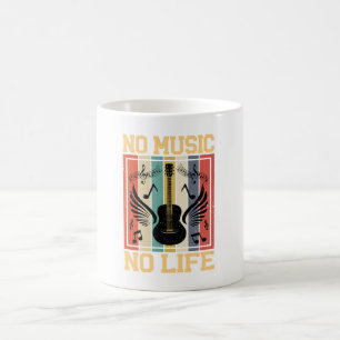 Caneca de Café Sem Música Sem Vida