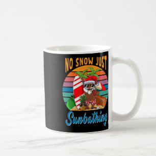 Caneca De Café Sem Neve Apenas Algo Papai Noel Africano Engraçado