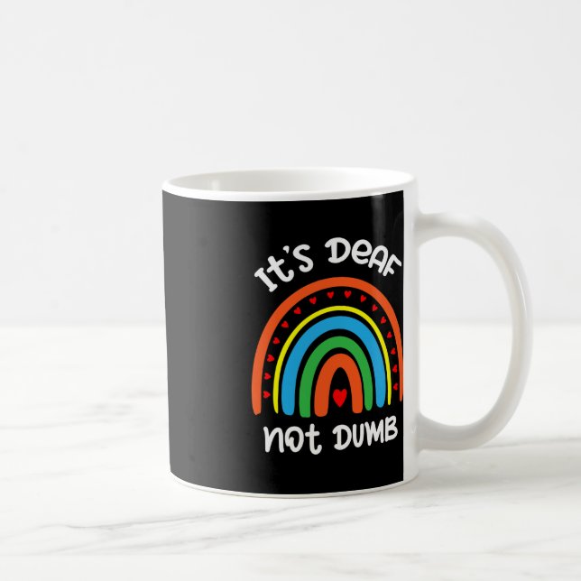 Caneca De Café Sem Ouvir - Surdo - Impossível De Ouvir - Surdo Aw (Direita)