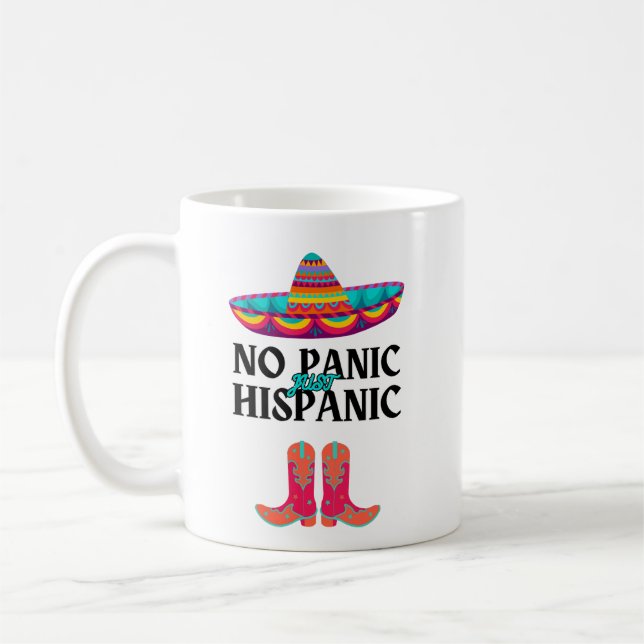 Caneca De Café Sem Patrimônio Hispânico Pânico Mês Engraçado Hisp (Esquerda)