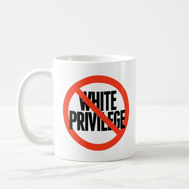 Caneca De Café Sem Privilégio Branco (Esquerda)