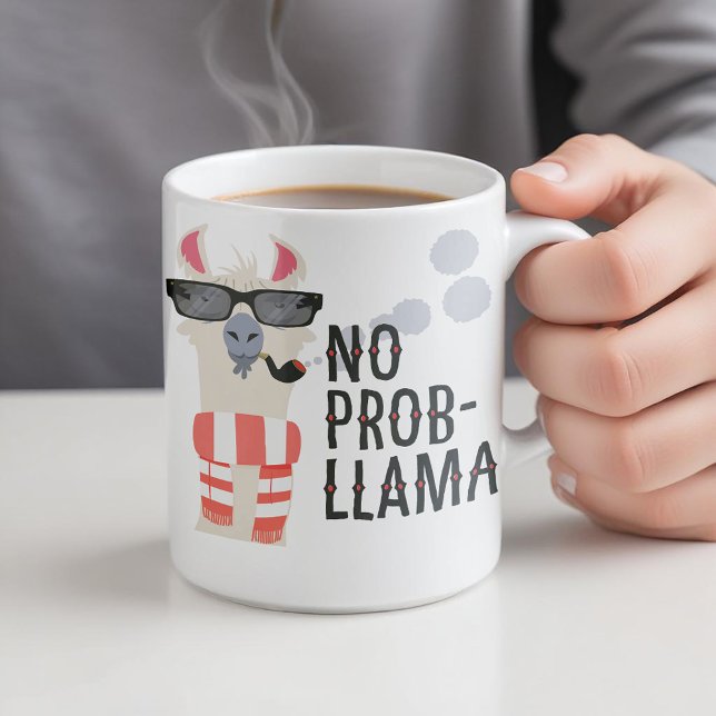 Caneca De Café Sem Prob-Lama (Nobody wants drama! Show your chill attitude and your quirky side as you have your morning coffee. )