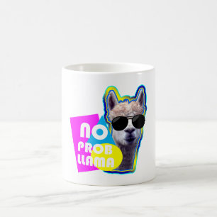 Caneca De Café Sem Prob Llama - Humor engraçado