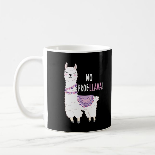 Caneca De Café Sem Problemas Llama (Esquerda)