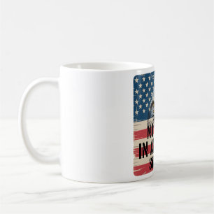Caneca De Café Sem Reis na América Impressão de Bandeira da Águia