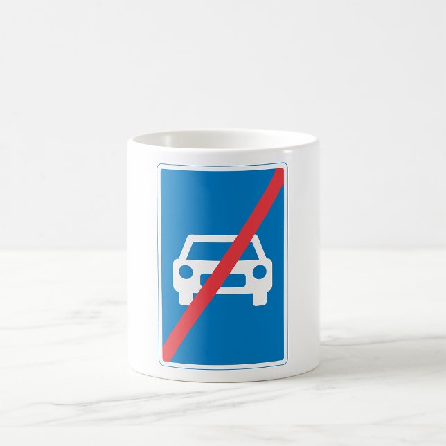 Caneca De Café Sem Sinal de Carros (Criador carregado)