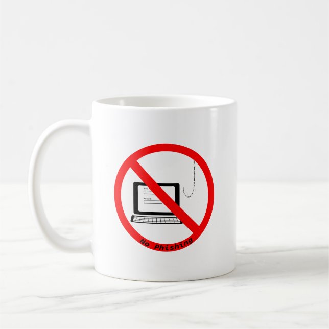 Caneca De Café Sem sinal de phishing (Esquerda)
