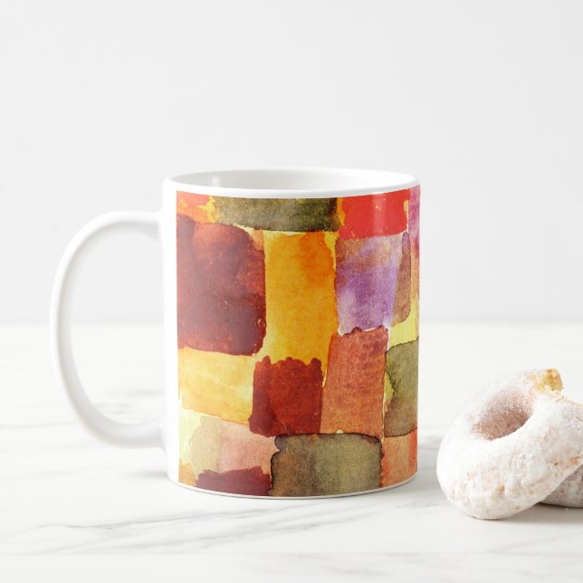Caneca De Café Sem título Paul Klee Abstrato Art (Com Donut)