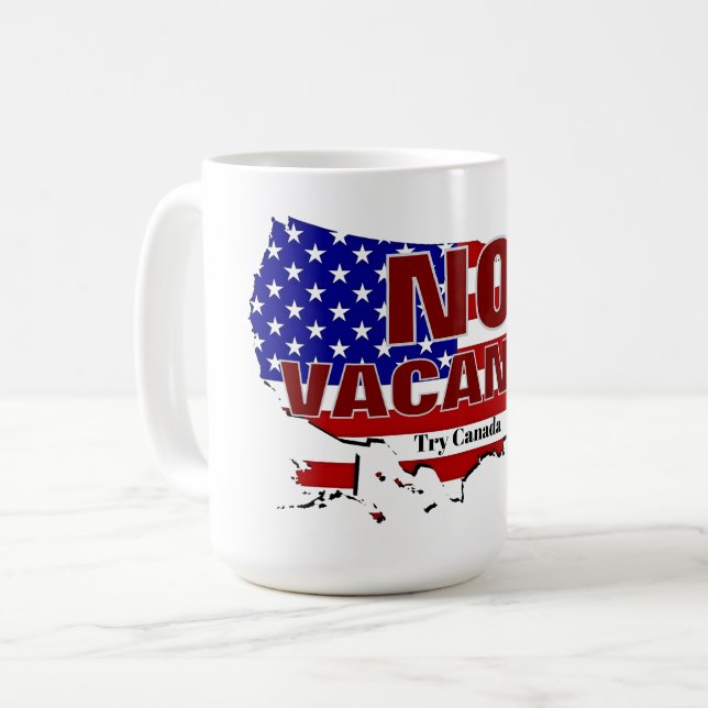 Caneca De Café Sem Vaga - Proteja A Borda (Frente Esquerda)