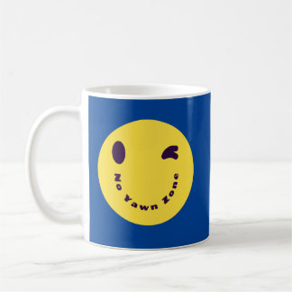 Caneca De Café Sem Yawn Zone Blue Mug