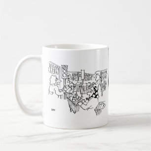 Caneca De Café Semáforos de controle de tráfego em um supermerc