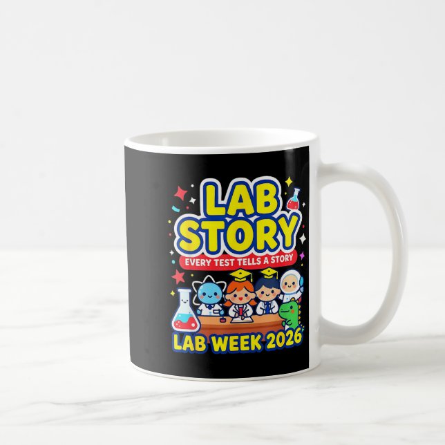 Caneca De Café Semana da História do Laboratório 2026 Técnico de  (Direita)