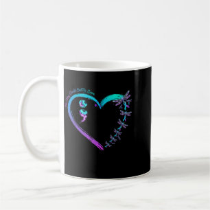 Caneca De Café Semana de Prevenção Dragoy Heart Ribbon Ponto e Ví