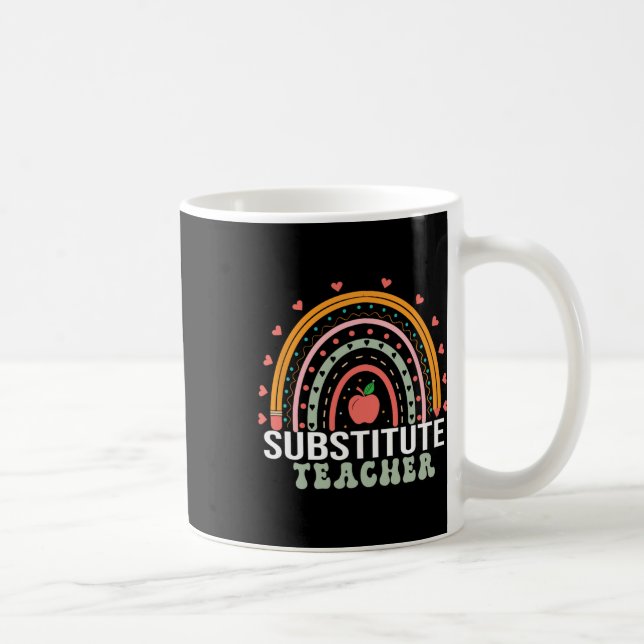Caneca De Café Semana do Professor Substituto Mulheres Volta às A (Direita)