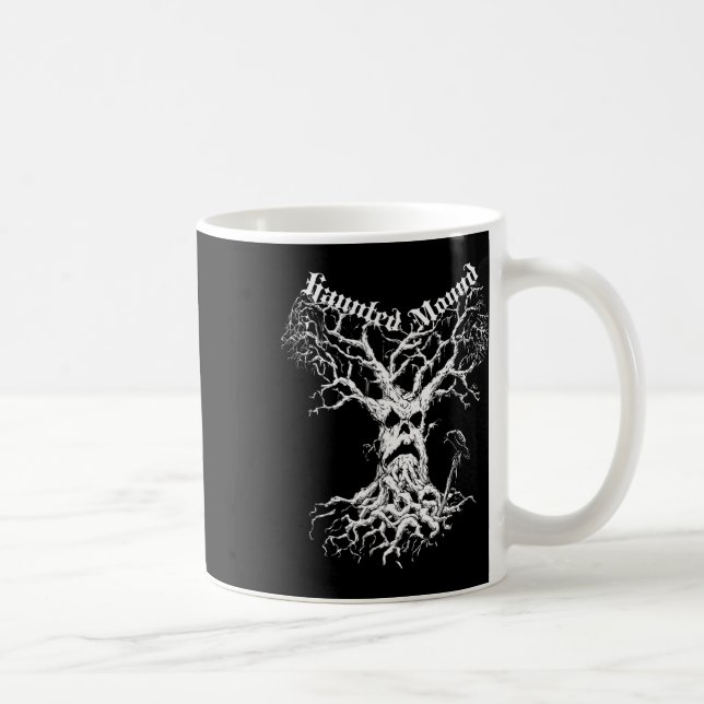 Caneca De Café Sematário Merch. Design A Árvore Fantasma. Monte A (Direita)