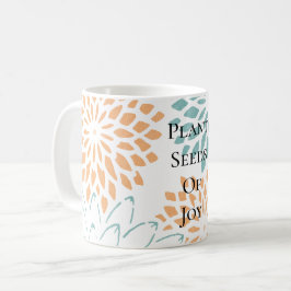 Caneca De Café Semente de Flor de Água Floral de Pêssego Sonho Po