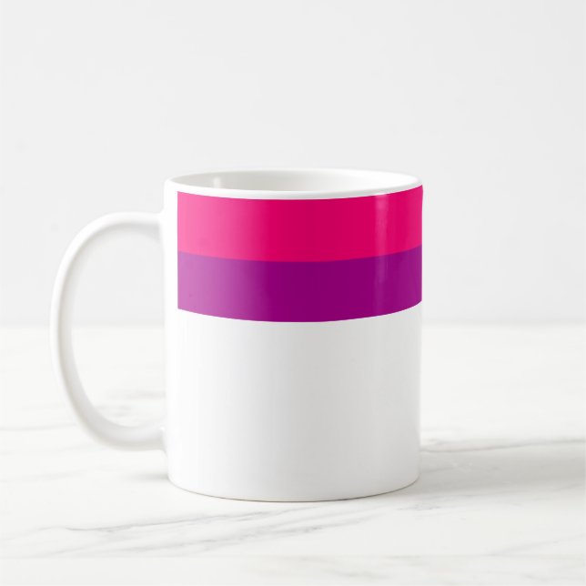 Caneca De Café Semi Bisexual Pride Flag  (Esquerda)
