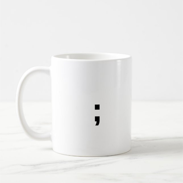 Caneca De Café Semicolon (Esquerda)