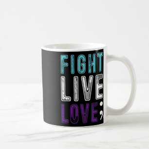 Caneca De Café Semicolon Esperava Sensibilização Para O Suicídio 