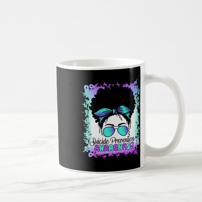 Caneca De Café Semicolon Suicídio Pele de Teto Prevenção Suicida  (Direita)